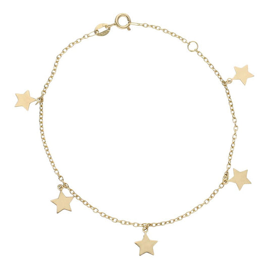 PULSERA ORO 18KL MINI CHARMS ESTRELLAS - PU1387