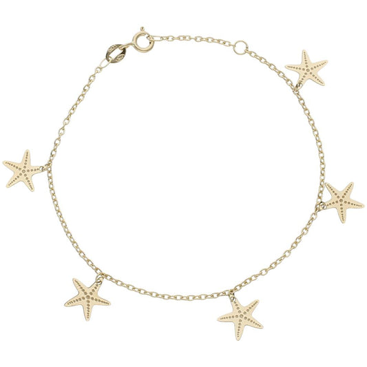 PULSERA ORO 18KL MINI CHARMS ESTRELLA DE MAR - PU1394