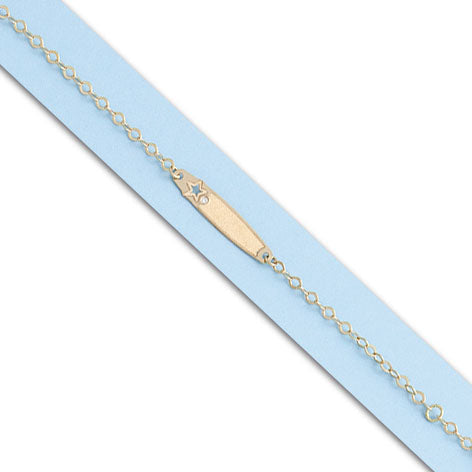PULSERA ORO 18KL ESTRELLA CIRCONITA - PU749