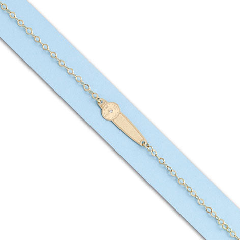 PULSERA ORO 18KL RELOJ CIRCONITA - PU754