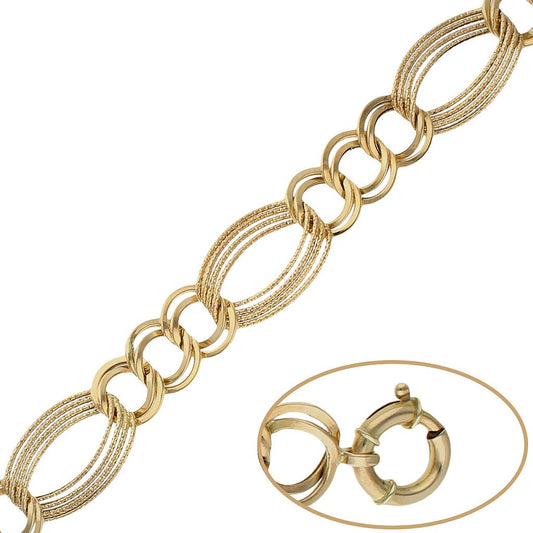 PULSERA ORO 18KL TROQUELADA - PU780