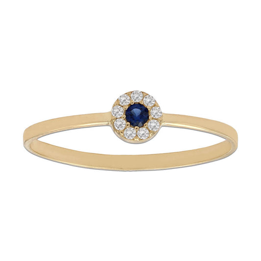 SORTIJA ORO 18KL CRISOPAL AZUL - S1007n10