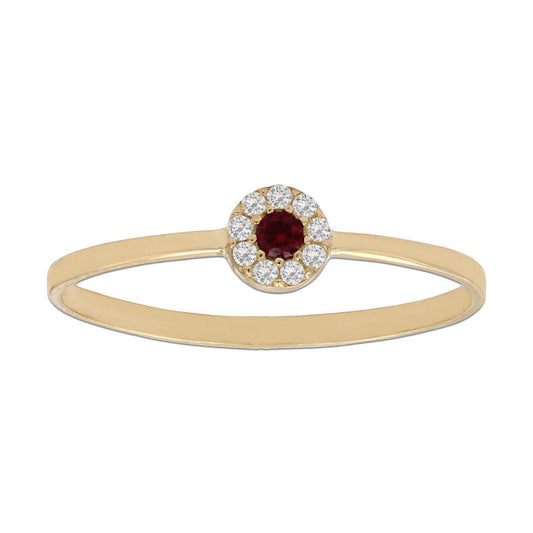 SORTIJA ORO 18KL CRISOPAL ROJO - S1008n10