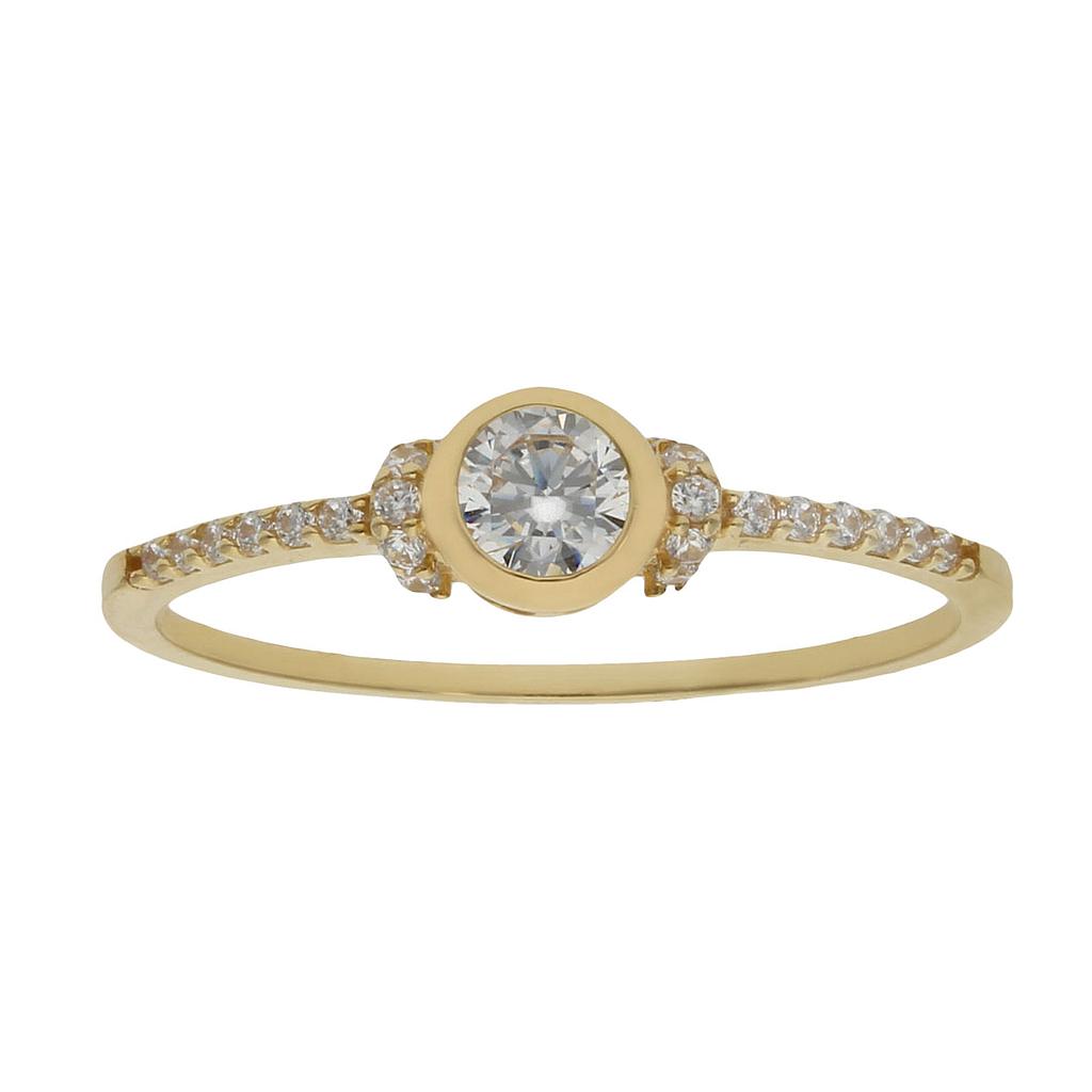 SORTIJA ORO 18KL CIRCONITAS - S1014n10