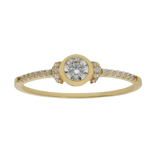 SORTIJA ORO 18KL CIRCONITAS - S1014n10