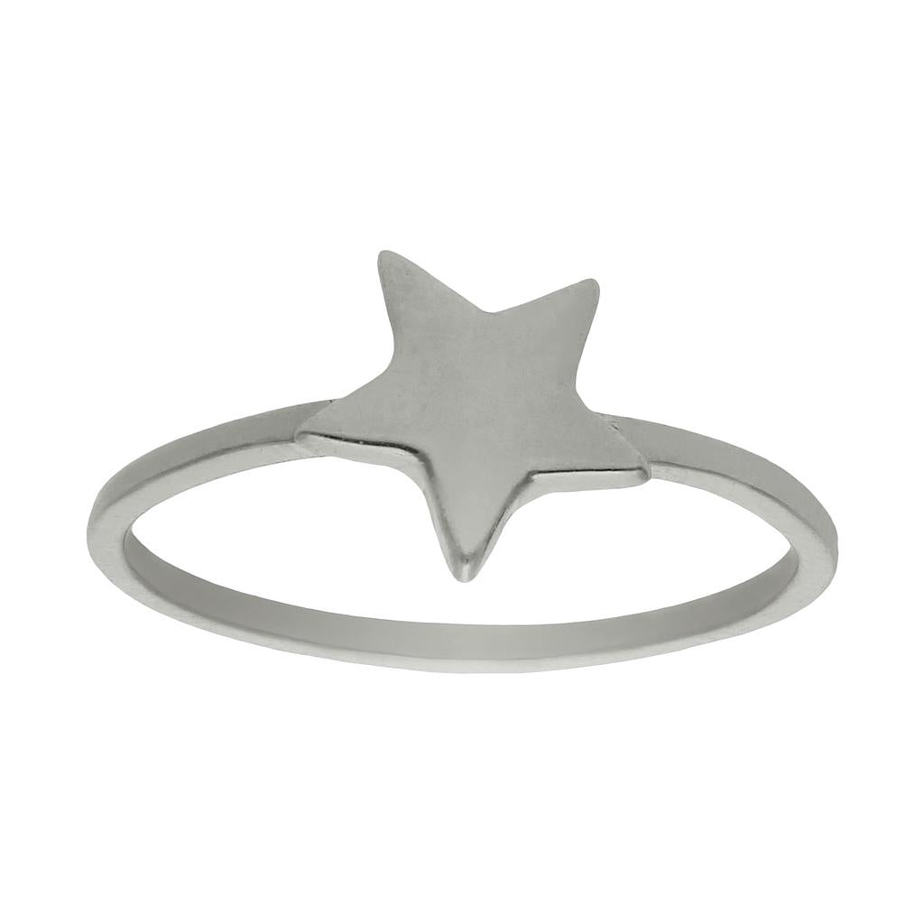 SORTIJA ORO BLANCO 18KL ESTRELLA - S1046n12