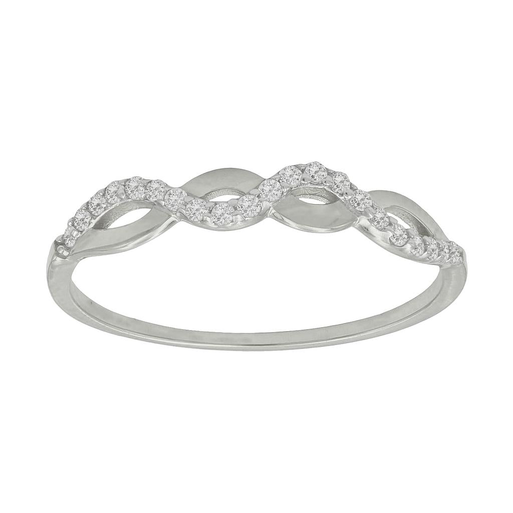 SORTIJA ORO BLANCO 18KL CIRCONITAS - S1056n12