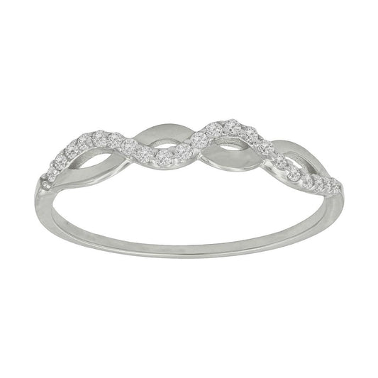 SORTIJA ORO BLANCO 18KL CIRCONITAS - S1056n12