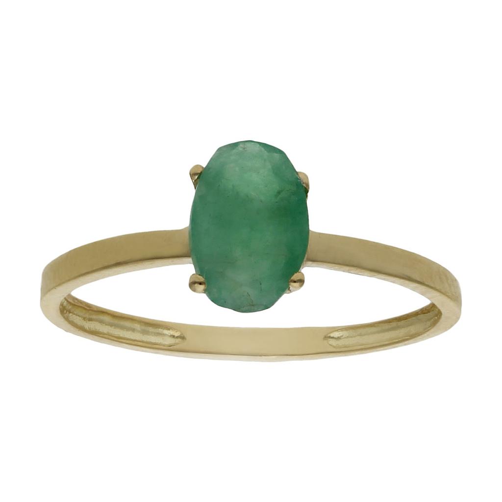 SORTIJA ORO 18KL ESMERALDA FINA - S1253n12