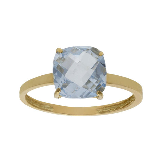 SORTIJA ORO 18KL - PIEDRA AZUL - S126n10