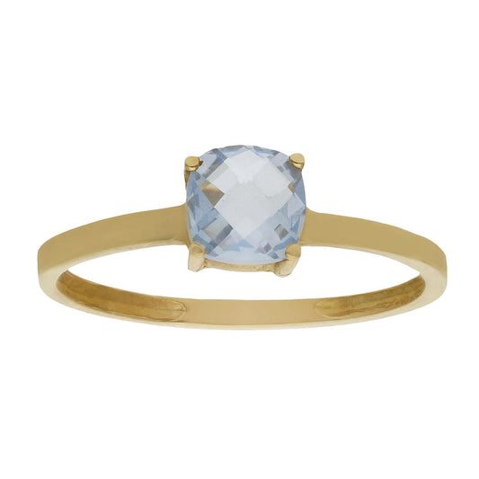 SORTIJA ORO 18KL - PIEDRA AZUL - S128n10