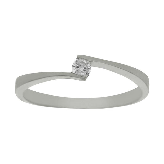 SORTIJA ORO BLANCO 18KL CIRCONITA - S461n10