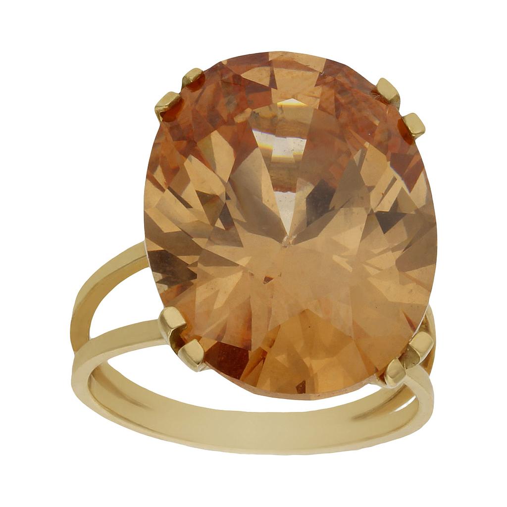 SORTIJA ORO 18KL - PIEDRA CHAMPAN - S4640n10