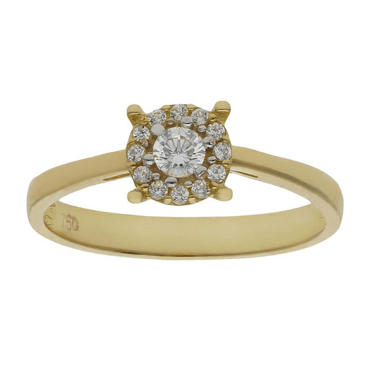 SORTIJA ORO 18KL CIRCONITAS - S639n10