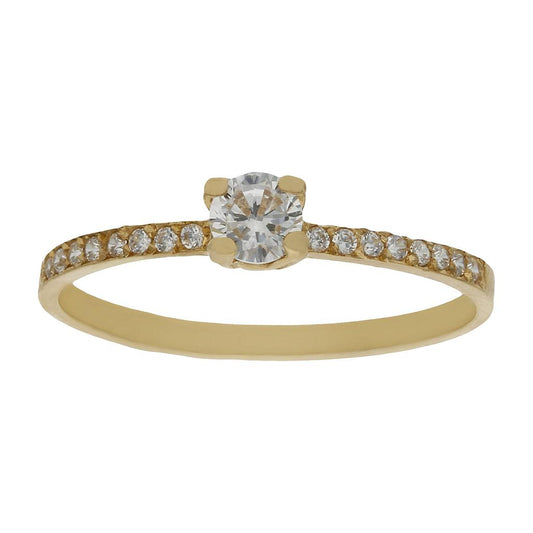 SORTIJA ORO 18KL CIRCONITAS - S674n12