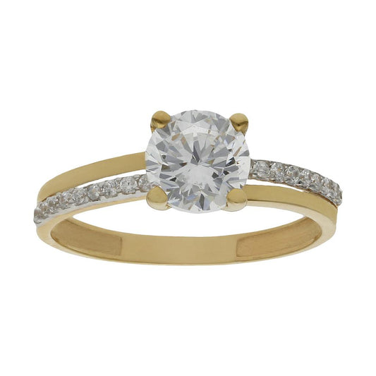 SORTIJA ORO 18KL CIRCONITAS - S732n12