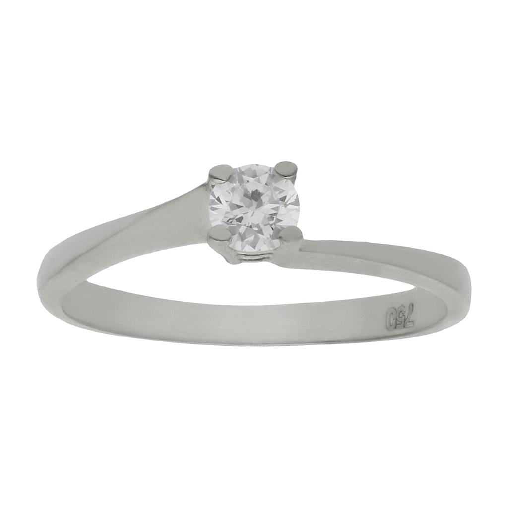 SORTIJA ORO BLANCO 18KL CIRCONITA - S792n12