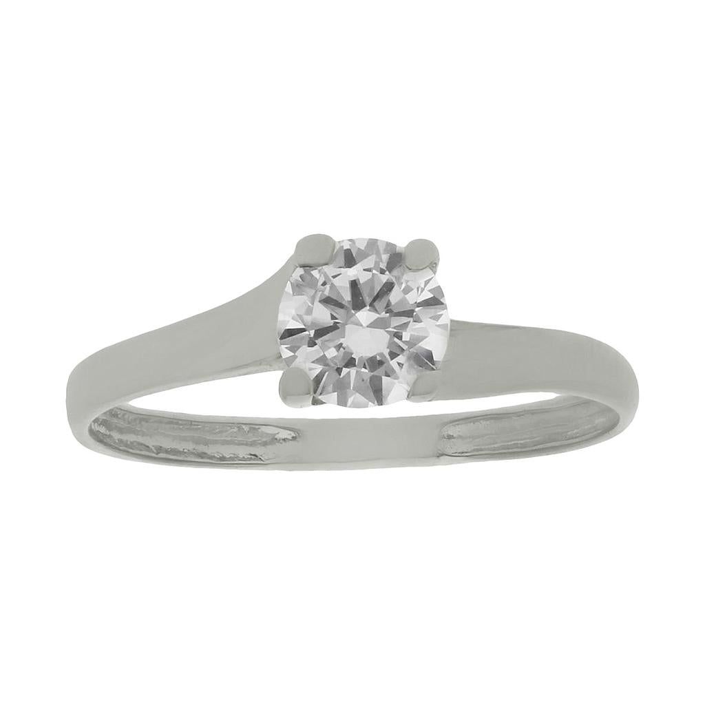 SORTIJA ORO BLANCO 18KL CIRCONITA - S793n12