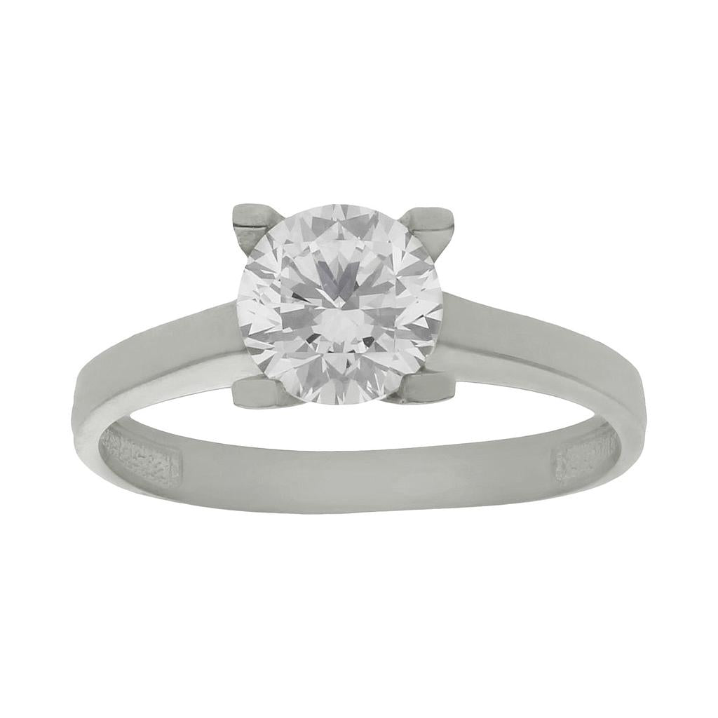 SORTIJA ORO BLANCO 18KL CIRCONITA - S794n12