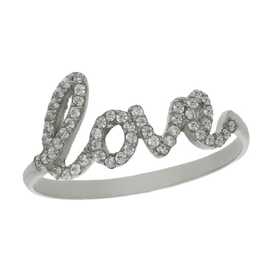 SORTIJA ORO BLANCO 18KL LOVE CIRCONITAS - S797n12