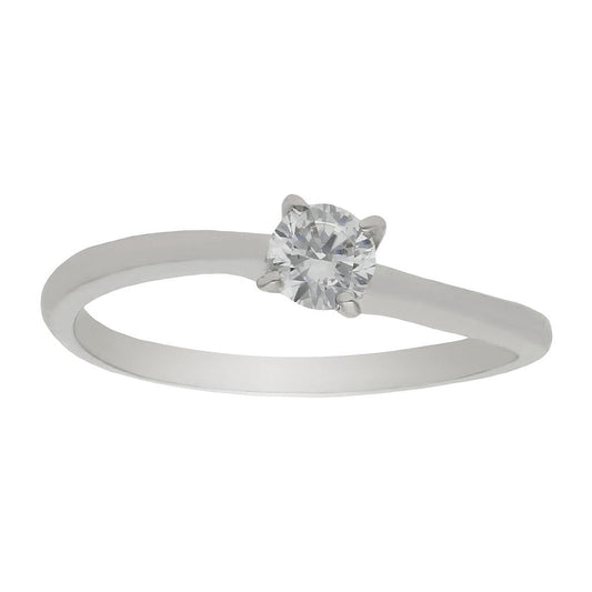 SORTIJA ORO BLANCO 18KL CIRCONITA - S853n12