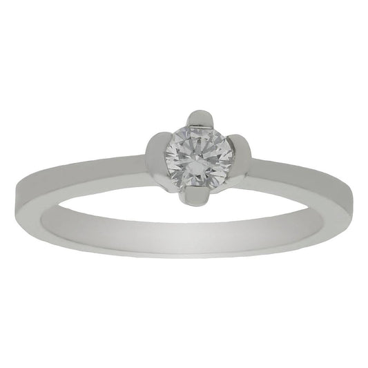 SORTIJA ORO BLANCO 18KL CIRCONITA - S854n12