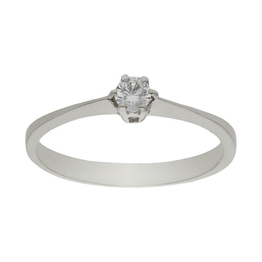 SORTIJA ORO BLANCO 18KL CIRCONITA - S865n12
