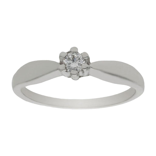 SORTIJA ORO BLANCO 18KL CIRCONITA - S866n12