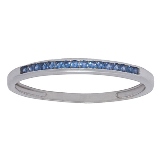 SORTIJA ORO BLANCO 18KL - COLOR AZUL - S955n10