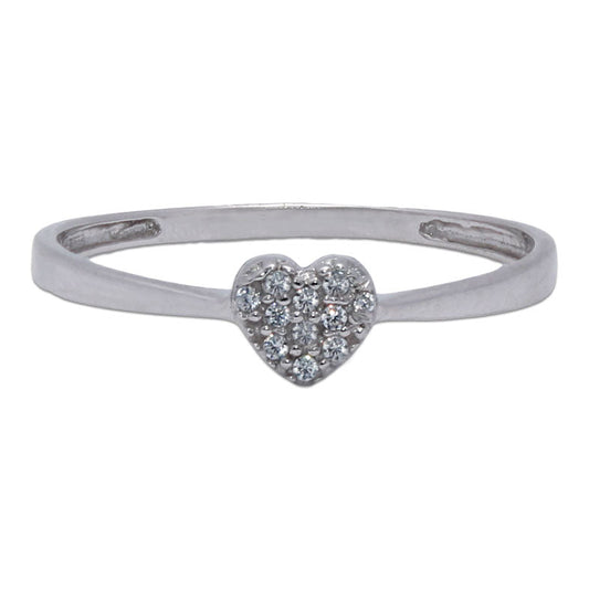 SORTIJA CORAZON ORO BLANCO 18KL - S964n10