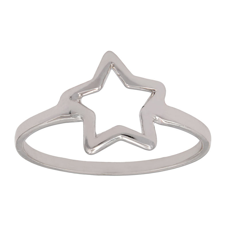 SORTIJA ORO BLANCO 18KL ESTRELLA - S994n10