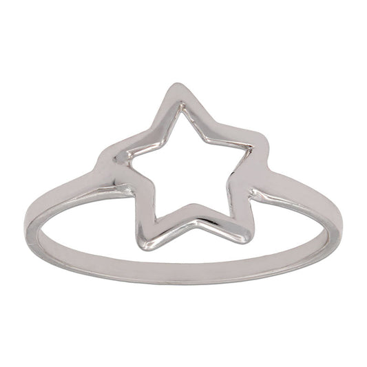 SORTIJA ORO BLANCO 18KL ESTRELLA - S994n10
